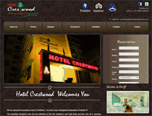 Tablet Screenshot of hotelcrestwood.com